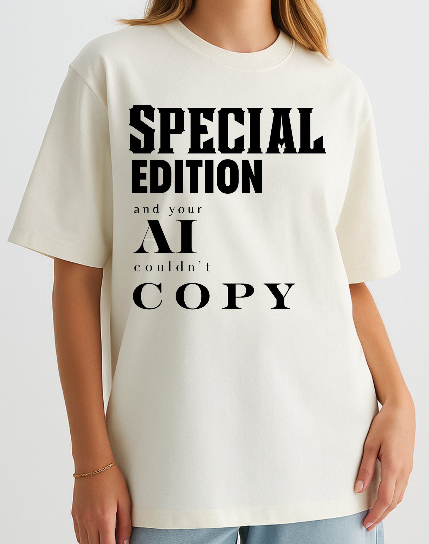 Kpop Inspired Oversized Classic Tshirt | Off White