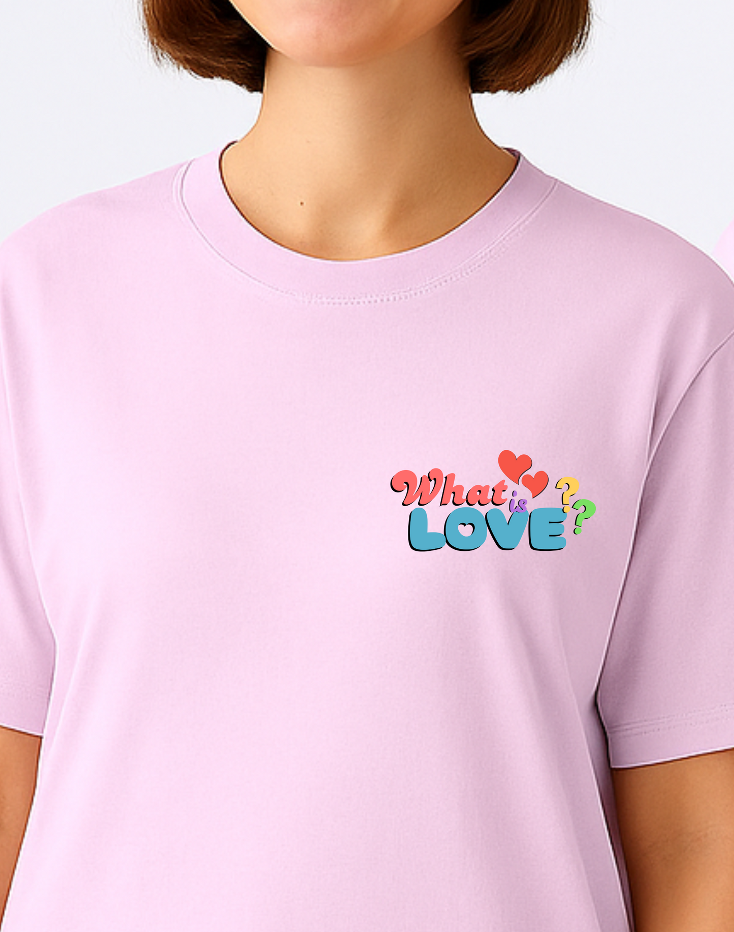 What is love? TWICE Oversized Classic Tshirt | Baby Pink