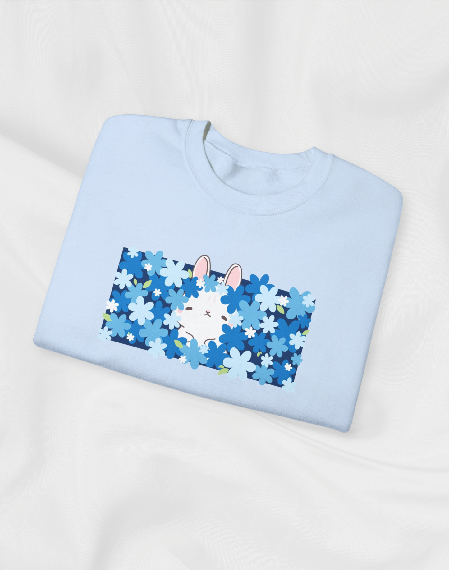 Blue Petal Whirl Sweatshirt | Baby Blue