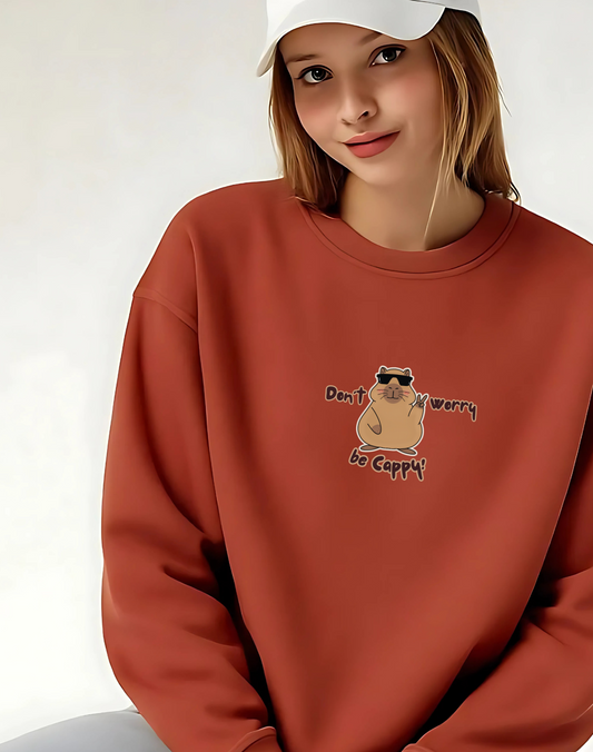 Capybara Sweatshirt | Coral