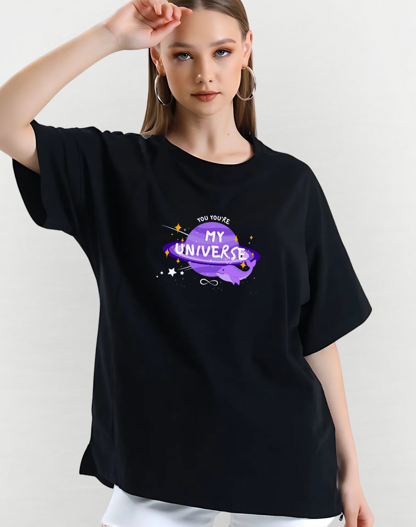 My Universe BTS Oversized Classic Tshirt | Black
