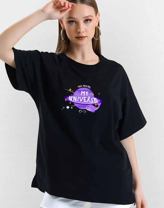 My Universe BTS Oversized Classic Tshirt | Black