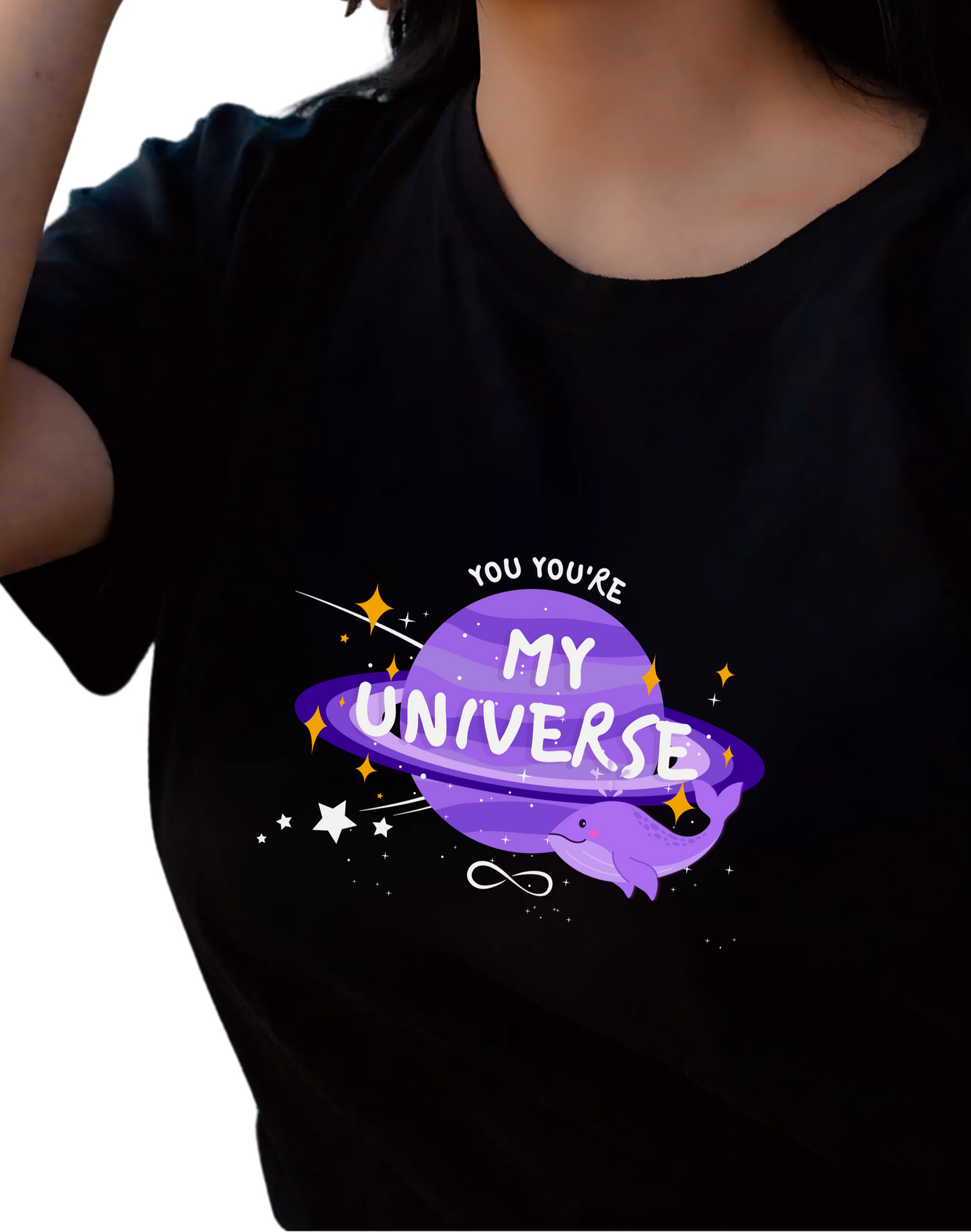 My Universe BTS Oversized Classic Tshirt | Black