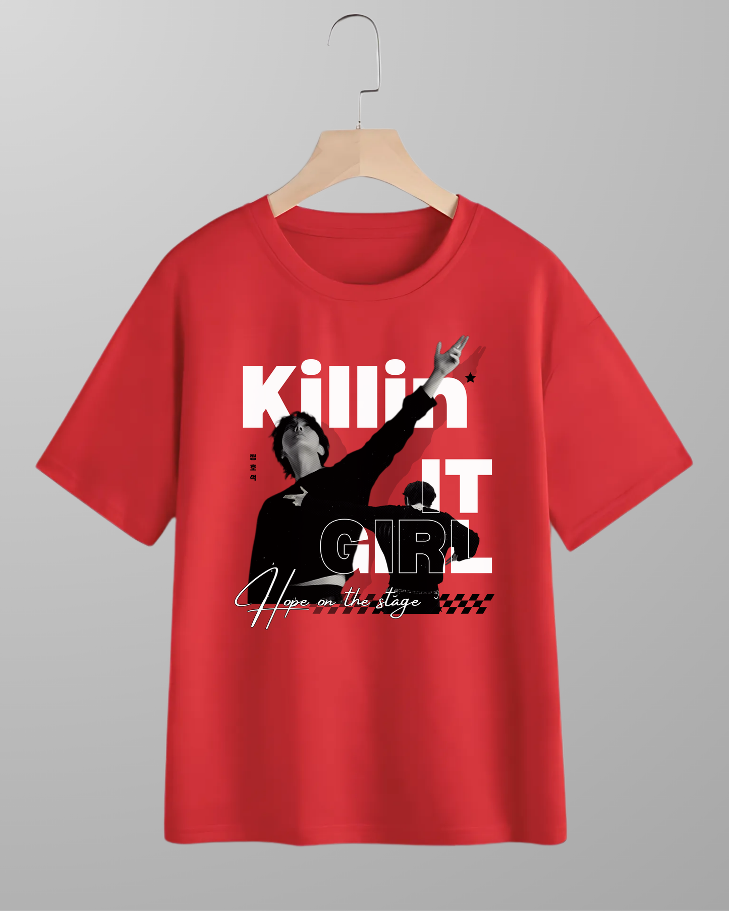 Killin' It Girl Oversized Classic T-Shirt | Red