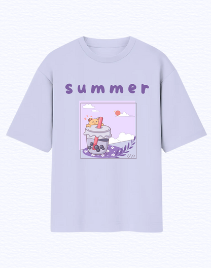 Summer Oversized Standard Tshirt | Lavender