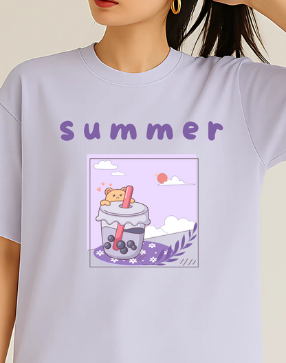 Summer Oversized Standard Tshirt | Lavender