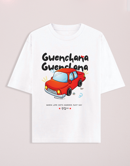 Iconic Gwenchana Oversized Standard Tshirt | White