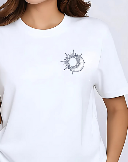 Mystical Oversized Classic Tshirt | White