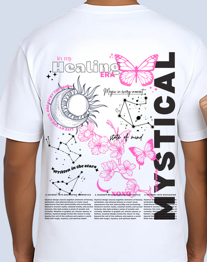 Mystical Oversized Classic Tshirt | White
