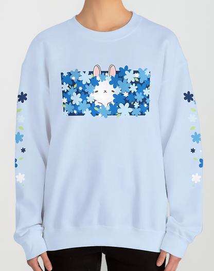 Blue Petal Whirl Sweatshirt | Baby Blue